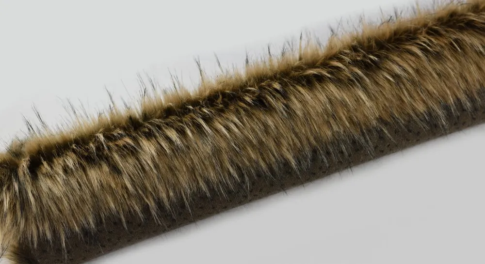 Kožešinový lem, světlě hnědo béžová