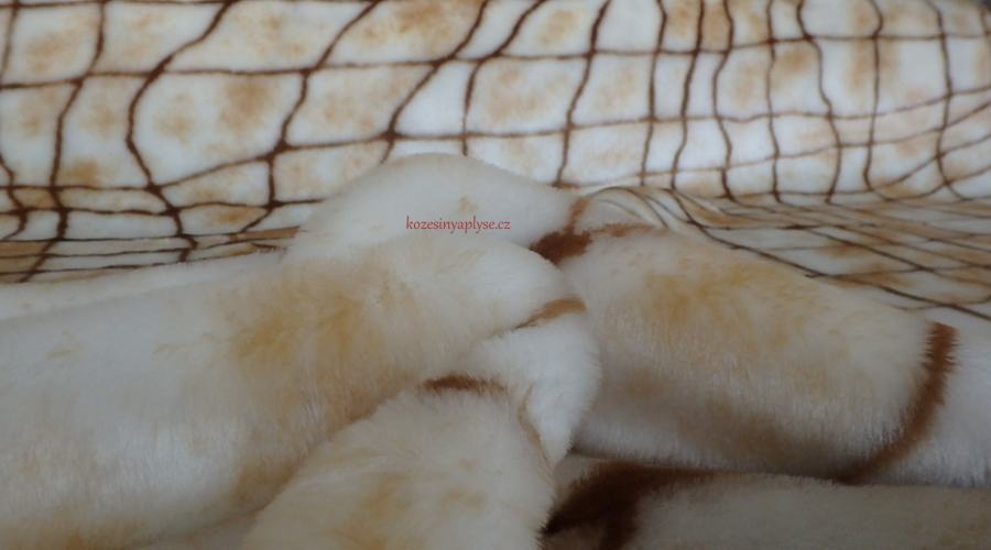 Leskymo, béžová, vzor pavučina, šíře 150 cm