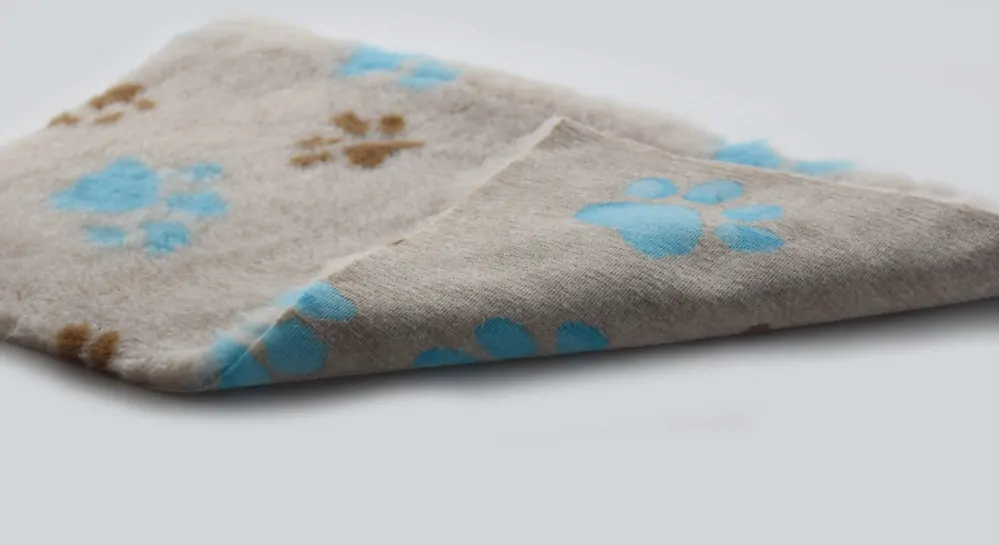 Deka pro psy, IZOLAČNÍ, metráž tlapky sv.modré  a sv.hnědé