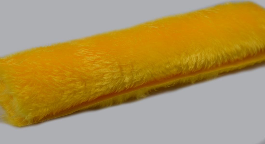 Umělá kožešina žlutá, vlas 30mm, šíře 150cm