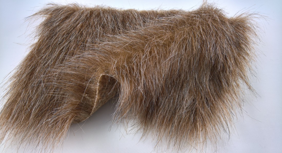 Umělá kožešina melír hnědé,bílé,černé