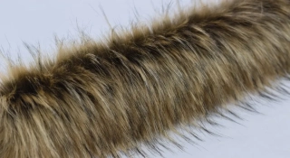 Kožešinový lem, světlě hnědo béžová