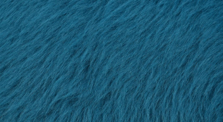 Umělá kožešina tyrkysově modrá , šíře 150, vlas 60 mm, metráž