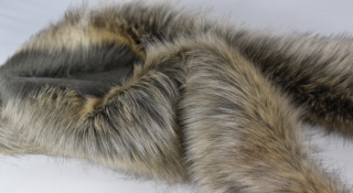 Umělá kožešina šedo béžová,evropský výrobce, šíře 150 cm