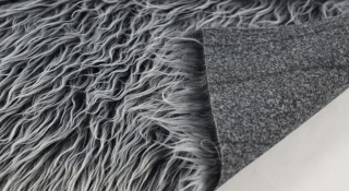 Umělá kožešina kostýmová šedá, šíře 160