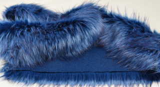 Umělá kožešina modrá ,evropský výrobce, šíře 150 cm