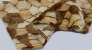 Leskymo, béžová, vzor mapy, šíře 150 cm